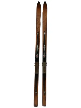 Clements Vintage Slalom Racing Wood Skis