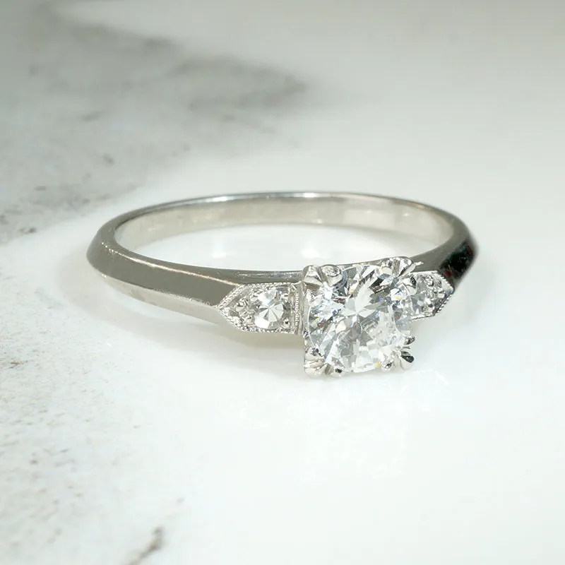 Crisp & Pristine Diamond Engagement Ring in Platinum