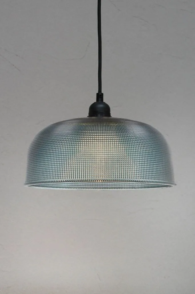 Crosshatch Glass Pendant Light