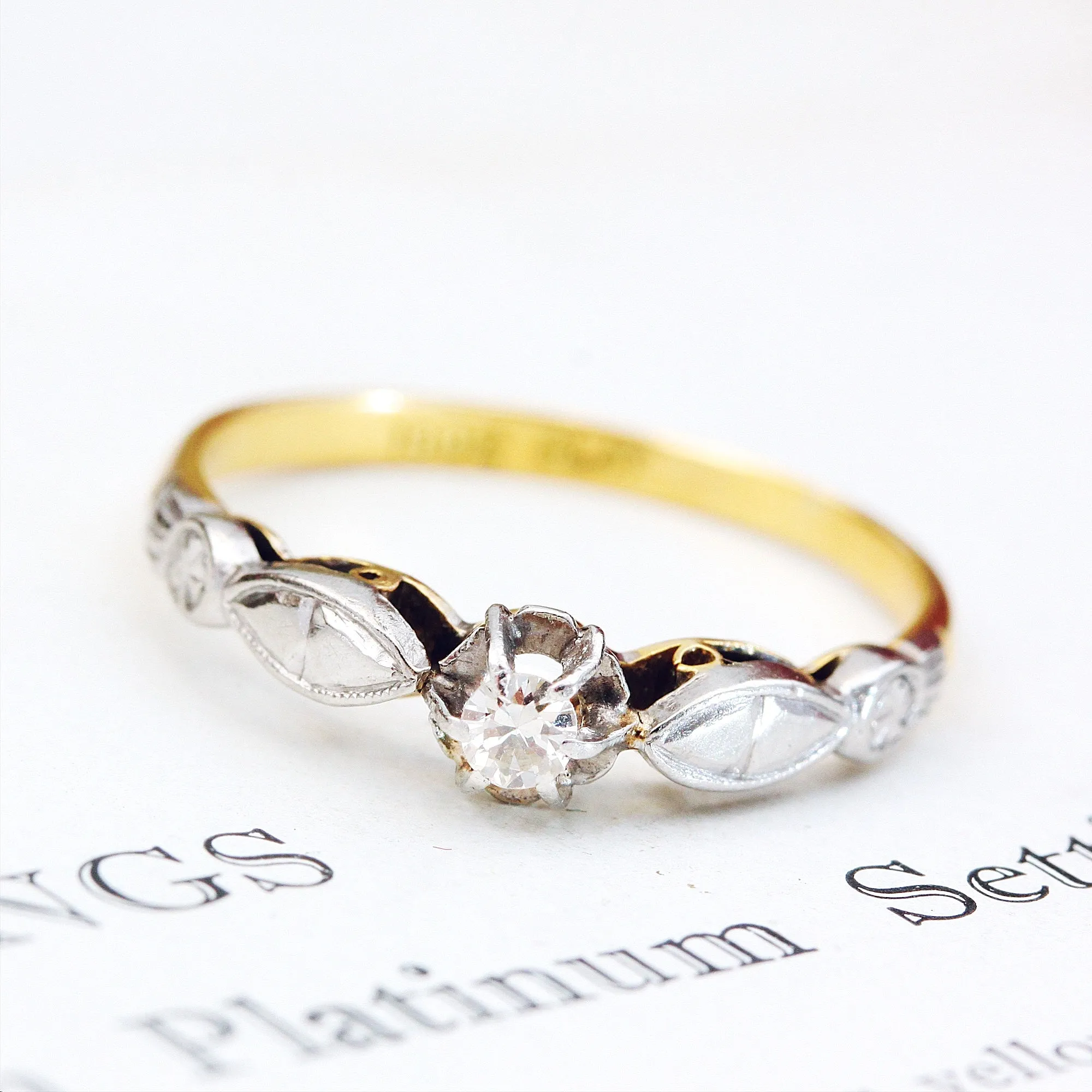 Dearheart! Vintage 1950's Diamond Engagement Ring