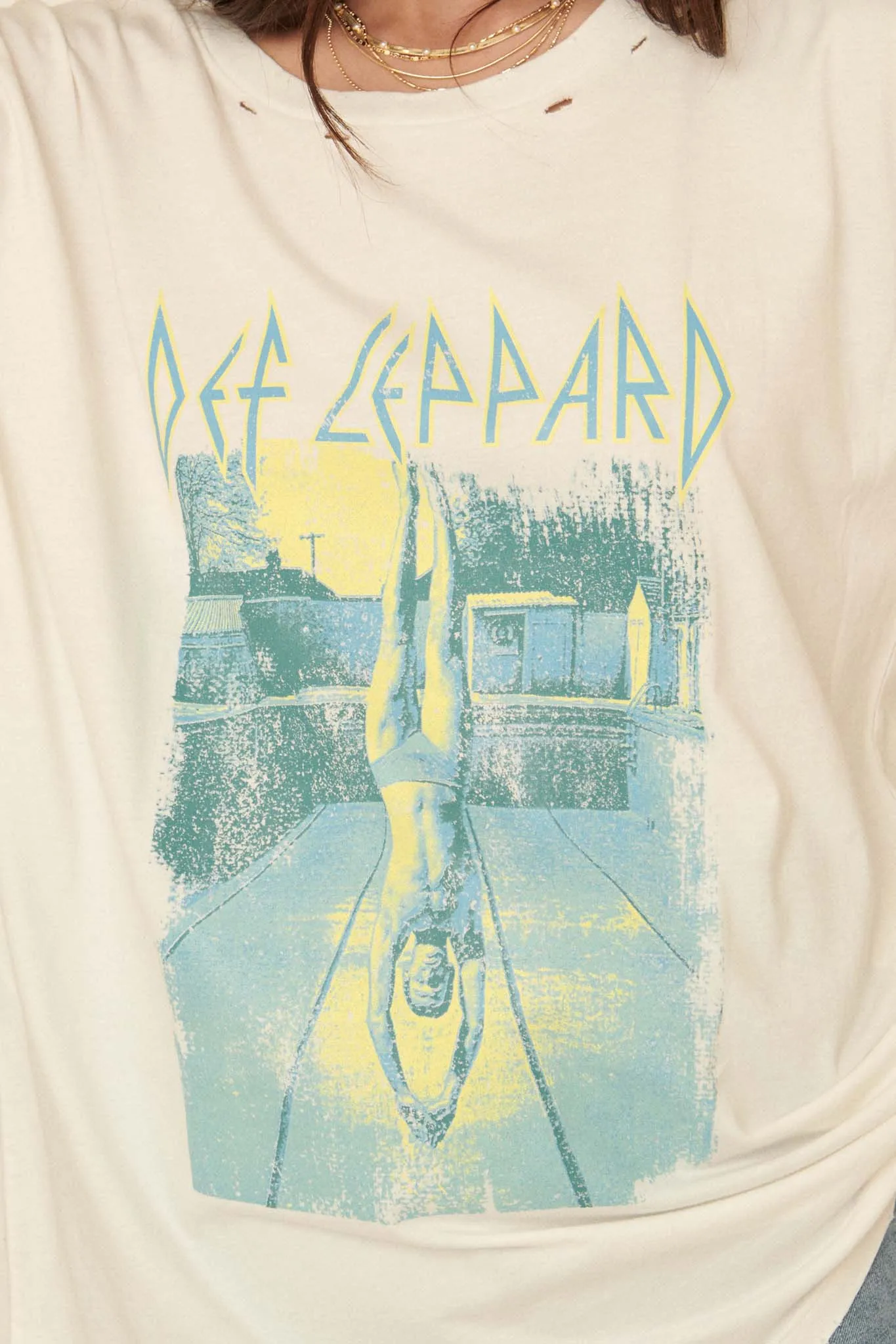 Def Leppard High 'n' Dry Distressed Graphic Tee