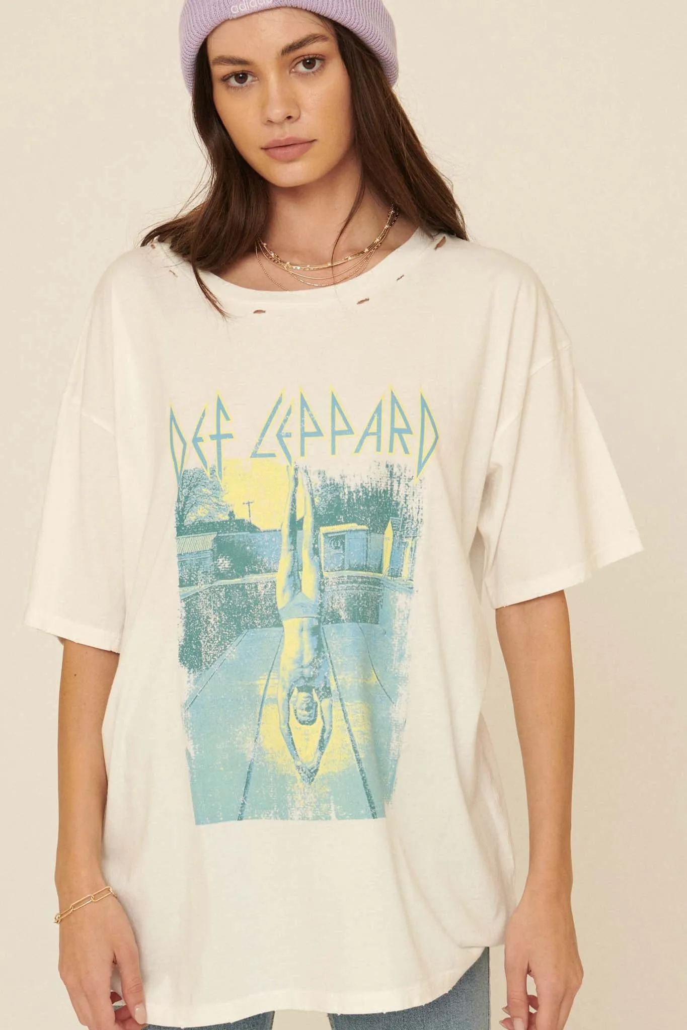 Def Leppard High 'n' Dry Distressed Graphic Tee