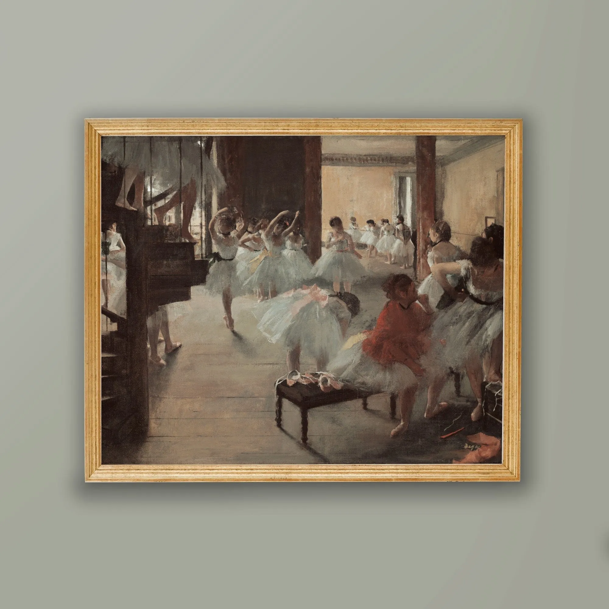 Degas Dance Class Art Print