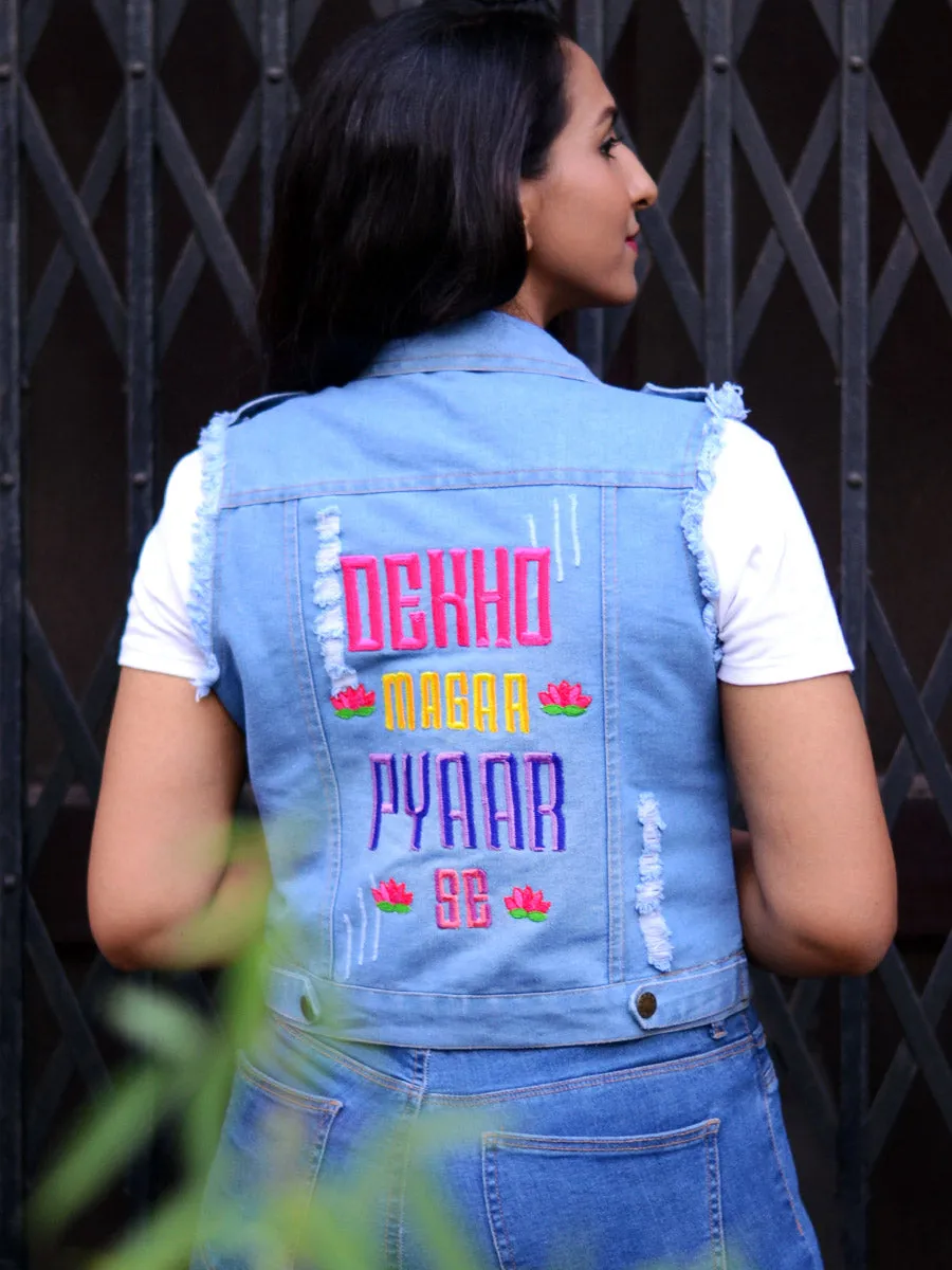 Dekho Magar Pyaar Se Sasswati Denim Jacket