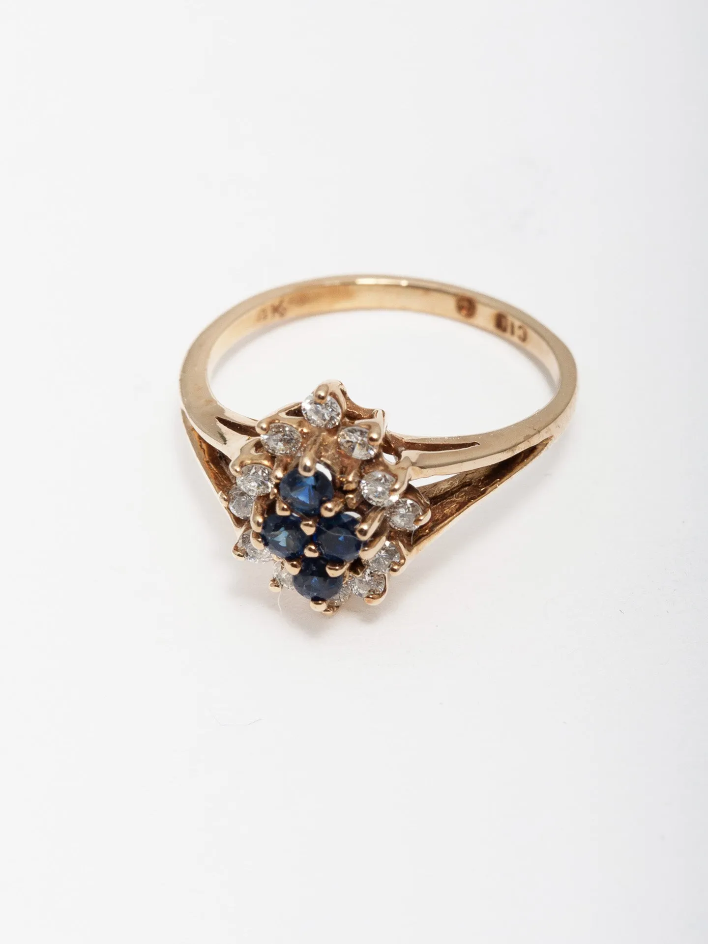 Diamond & Sapphire Cocktail Ring - Vintage Capsule