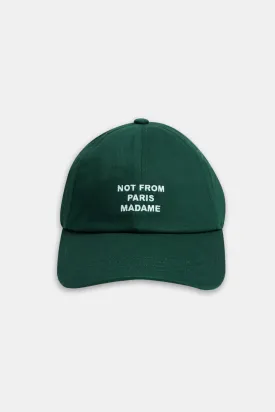 Drôle de Monsieur Casquette Slogan Cap - Dark Green