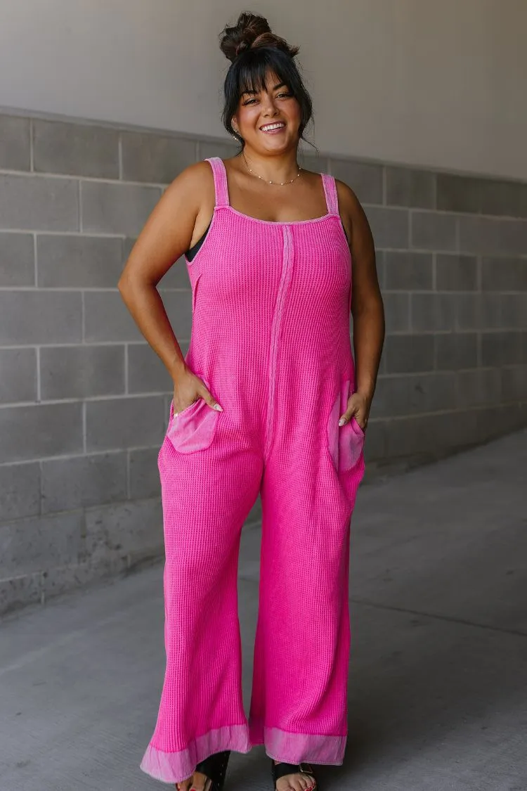 Elara Jumpsuit - Fuchsia