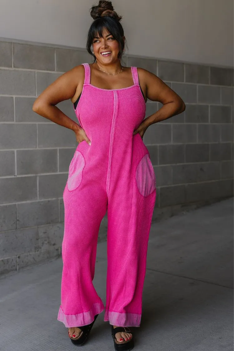 Elara Jumpsuit - Fuchsia