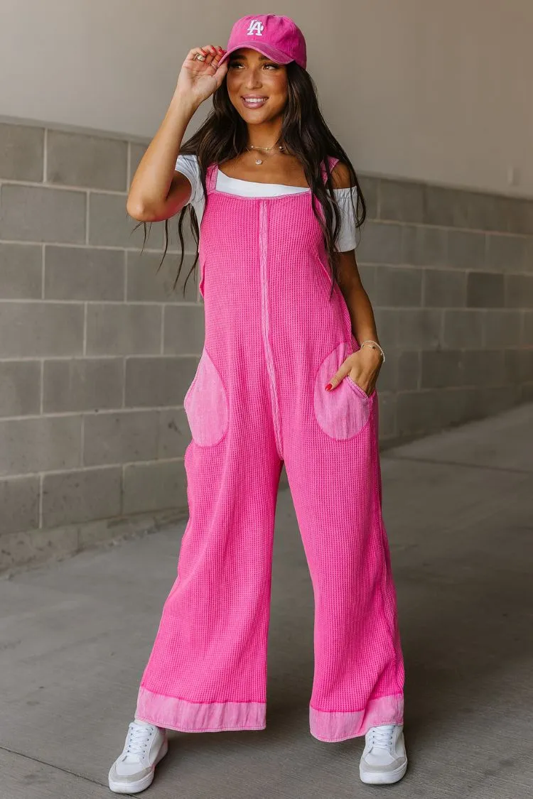 Elara Jumpsuit - Fuchsia