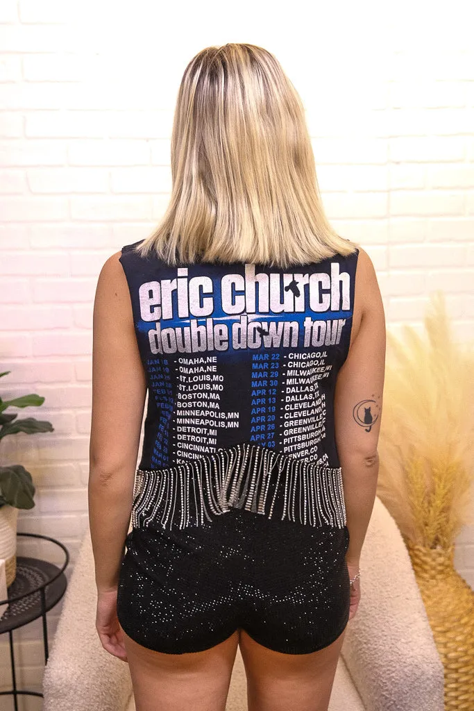 Eric Church Rhinestone Fringe Tank