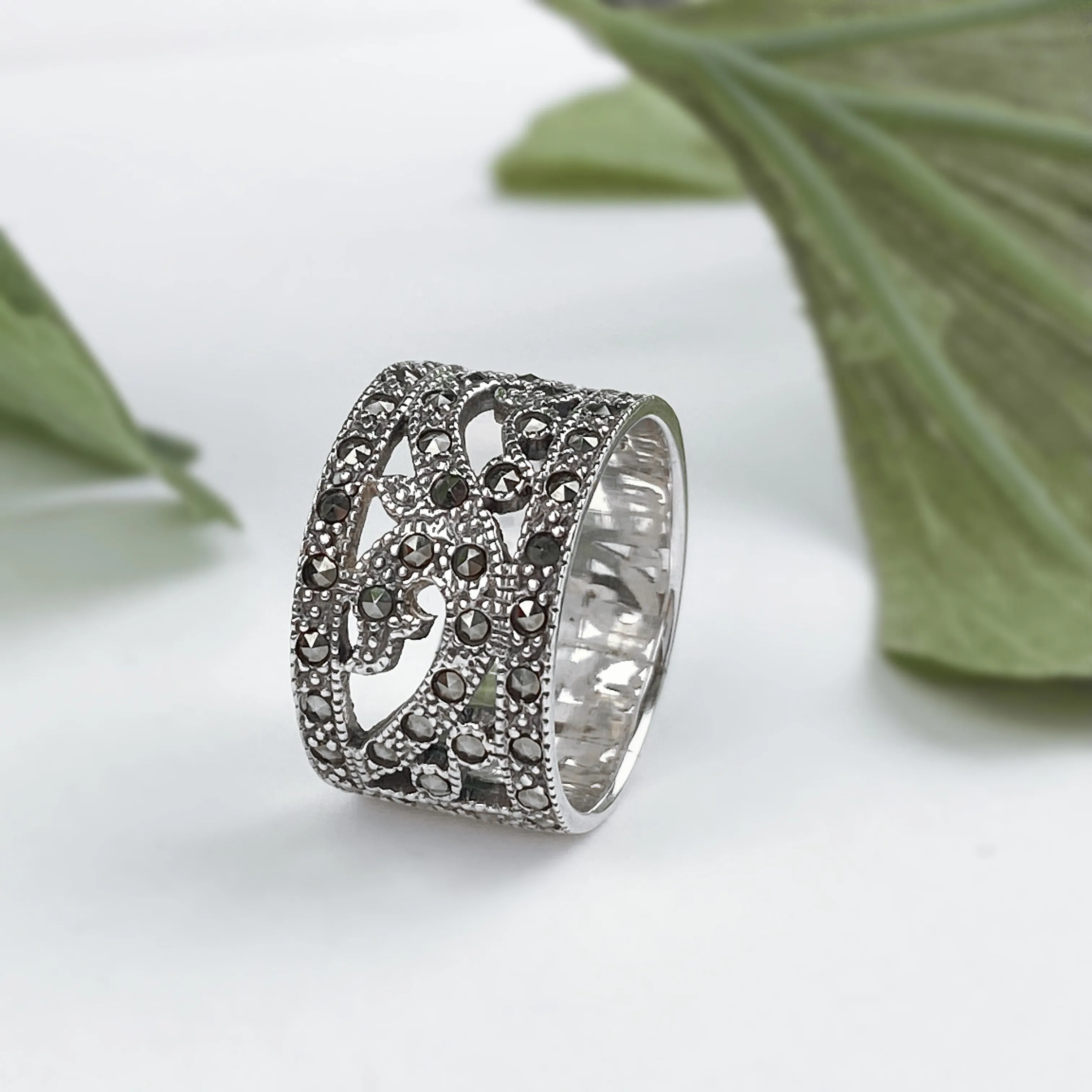 Esther Vintage Silver Ring - VR453