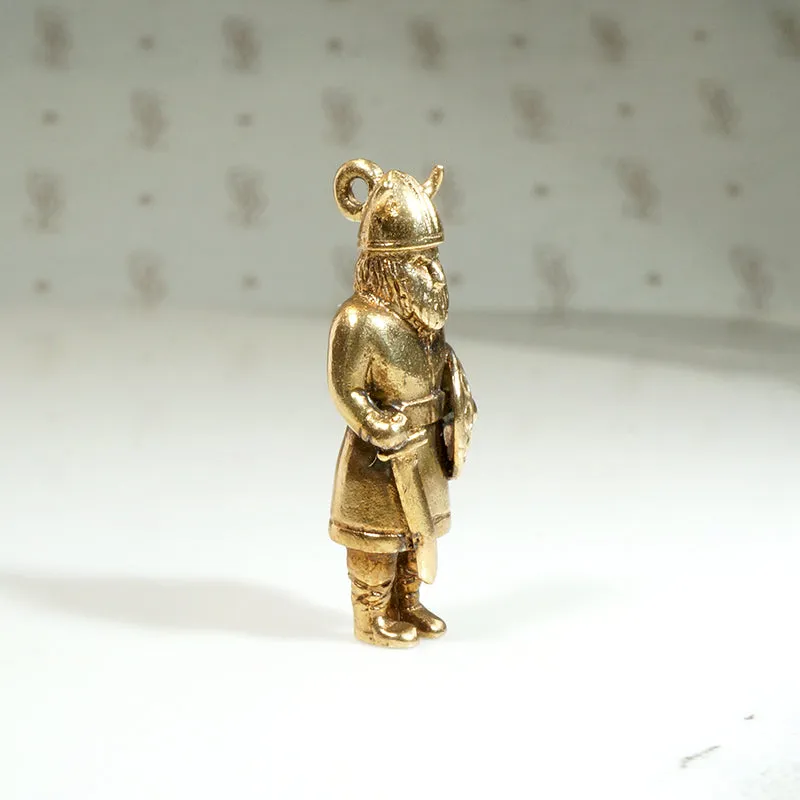 Fantastic 14k Gold Viking Warrior Charm