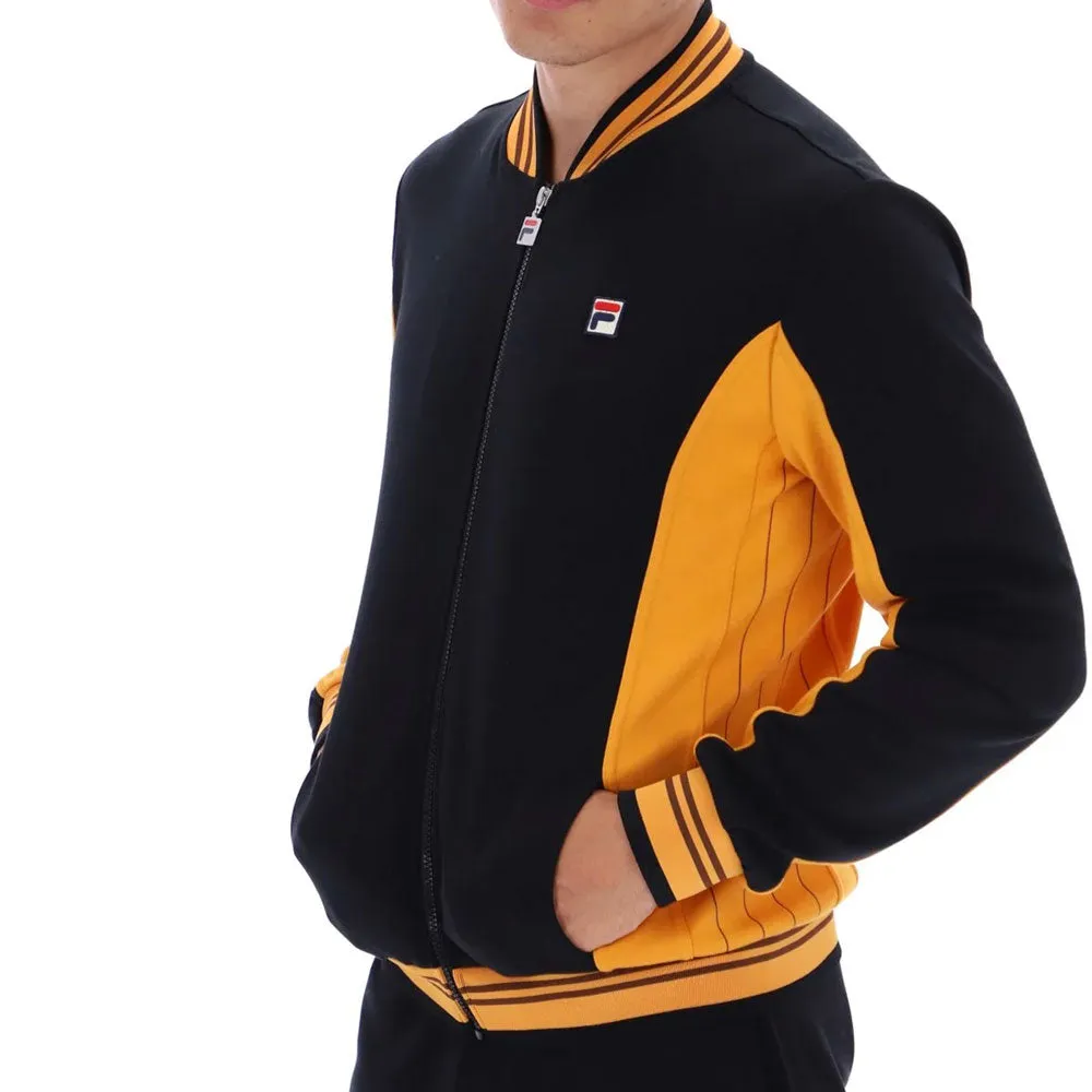 Fila Vintage Settanta Baseball Track Jacket - Black Yam