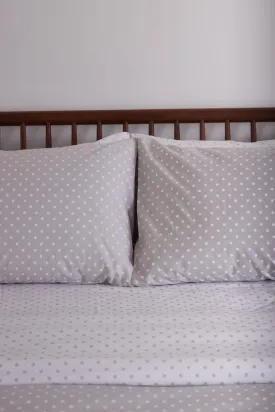 Foxford Nacre Polka Dot Pillowcase