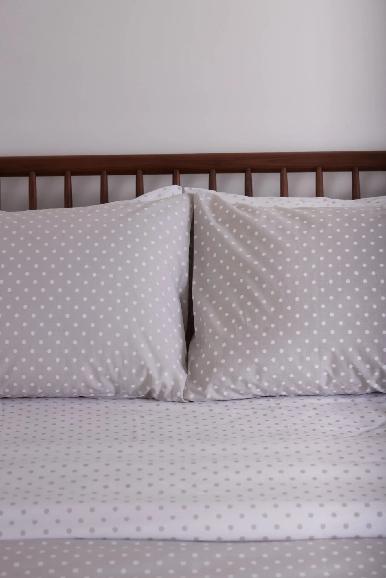 Foxford Nacre Polka Dot Pillowcase