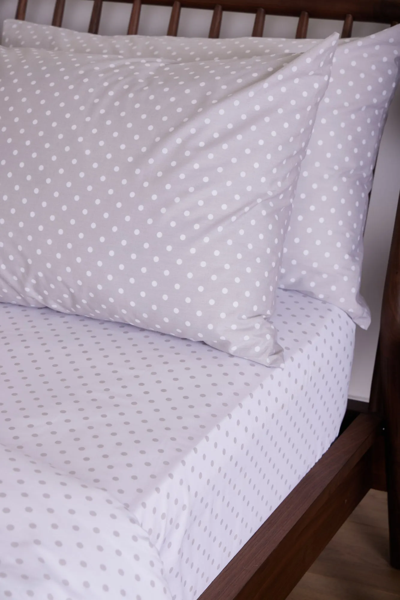 Foxford Nacre Polka Dot Pillowcase