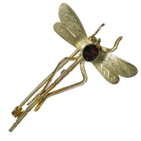 Garnet Dragonfly Stock Pin