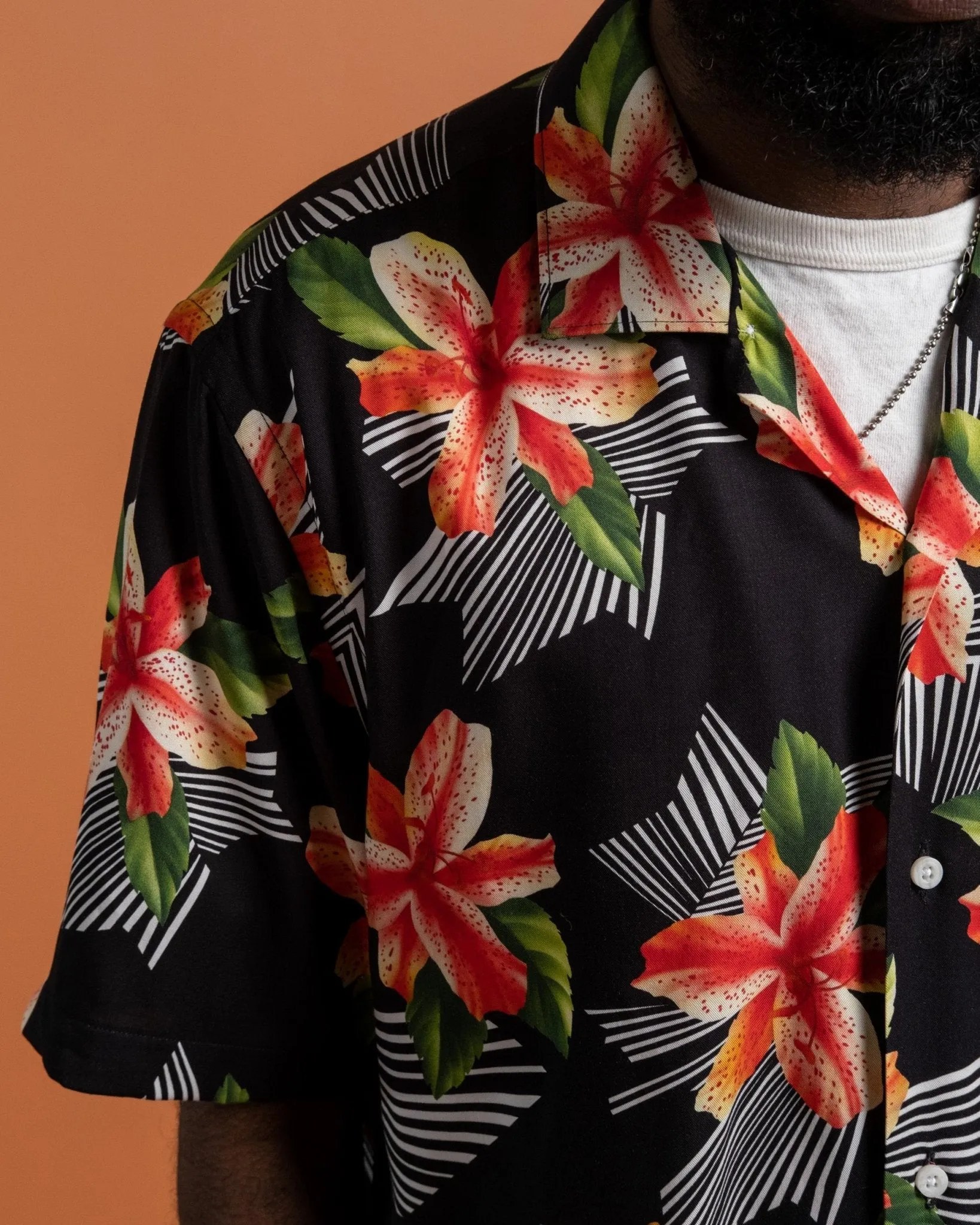 Hibiscus Rayon Camp Shirt