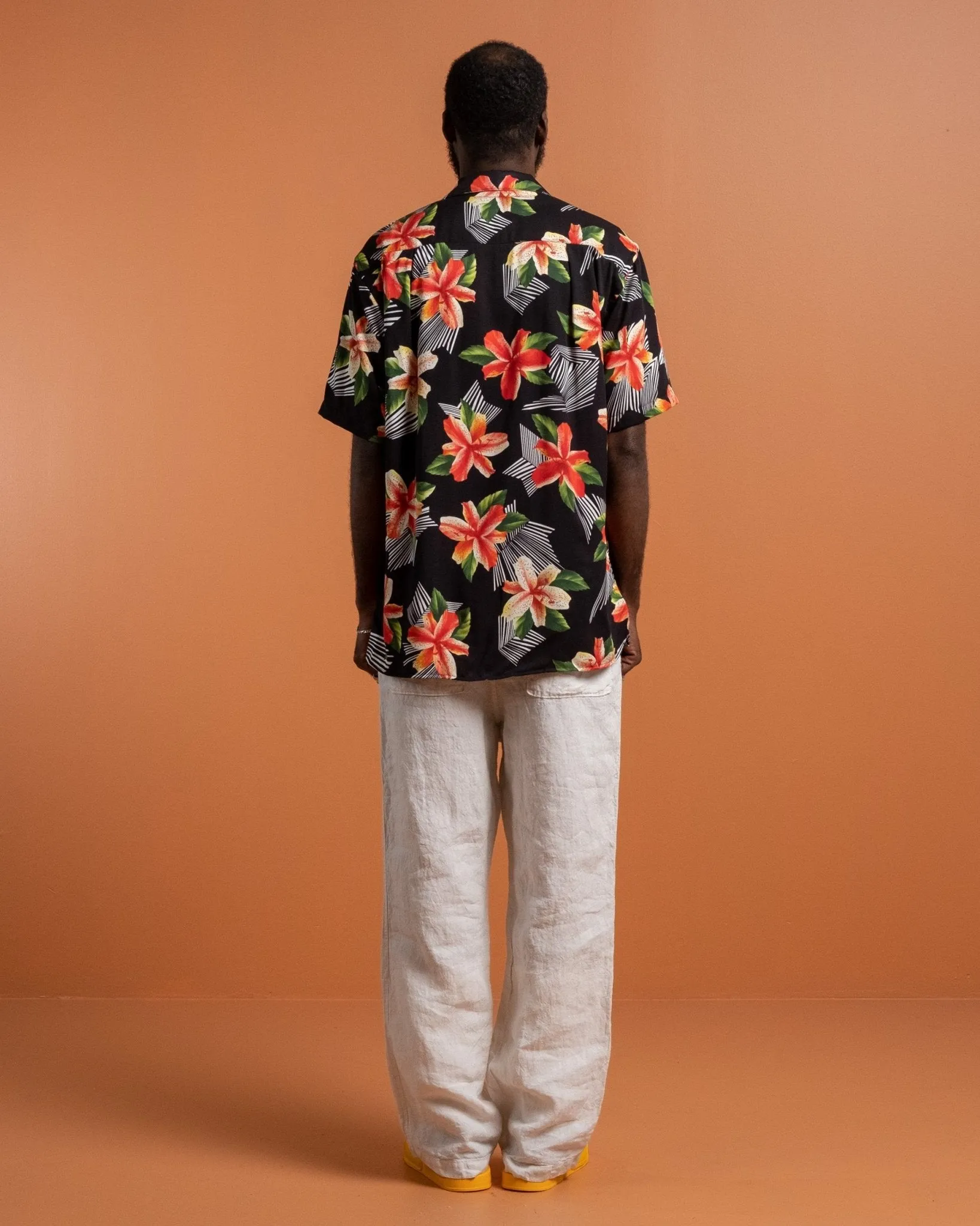 Hibiscus Rayon Camp Shirt