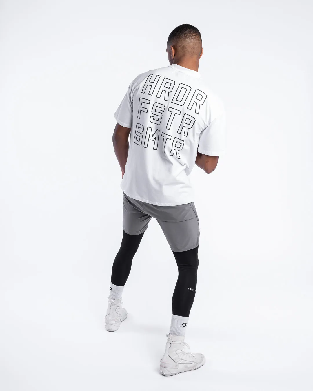 HRDR FSTR SMTR Oversized T-Shirt - White