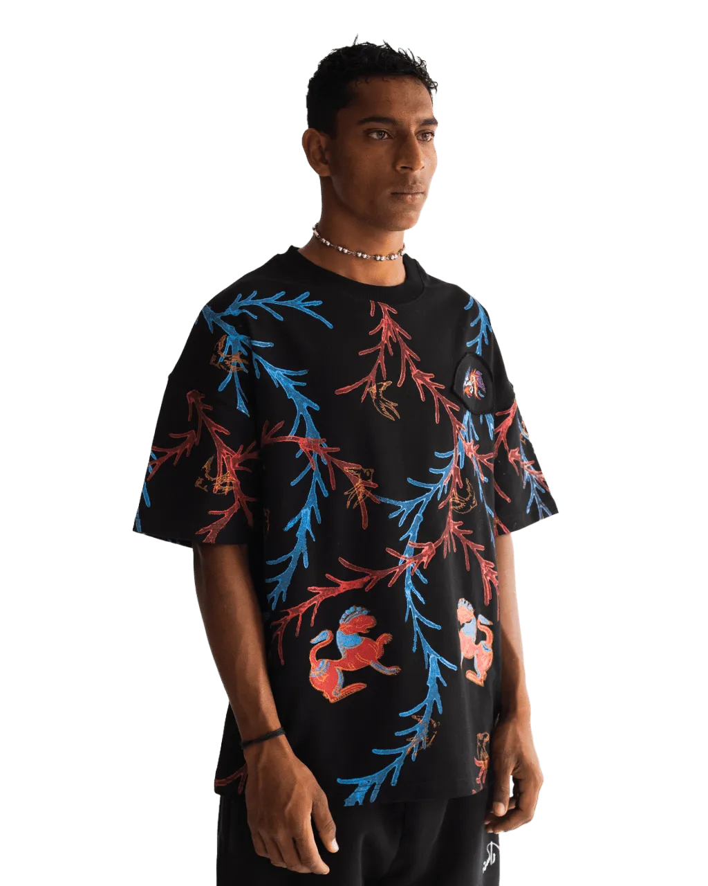 KALAMKAAR HAND BLOCK PRINT T SHIRT