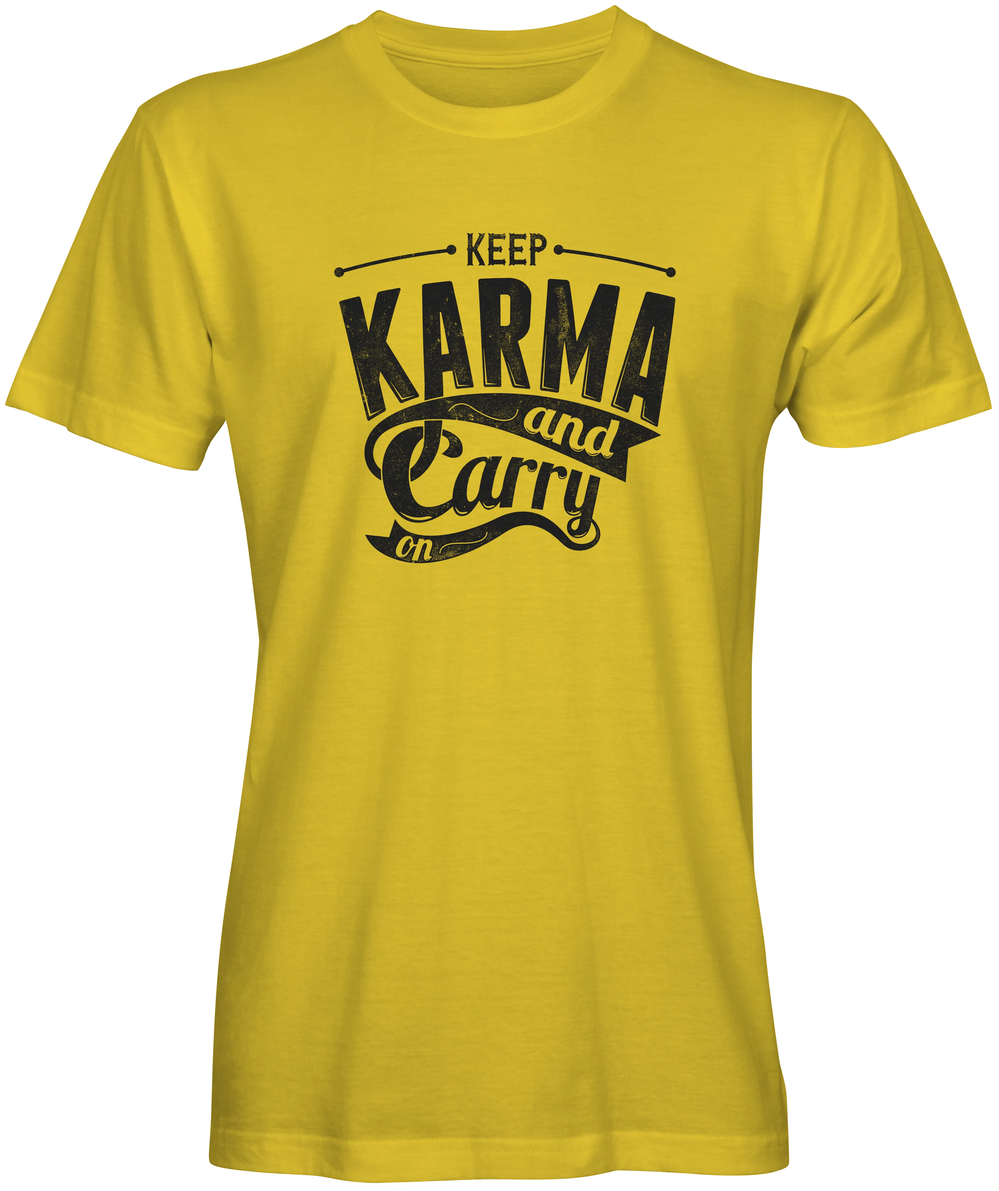 Keep Karma And Carry On Slogan Tee