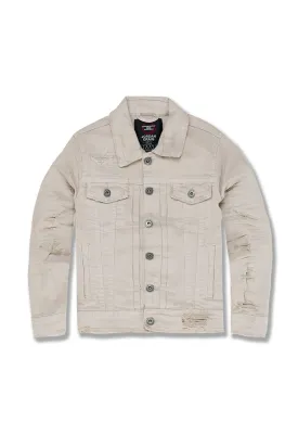 Kids Tribeca Twill Trucker Jacket (Latte)