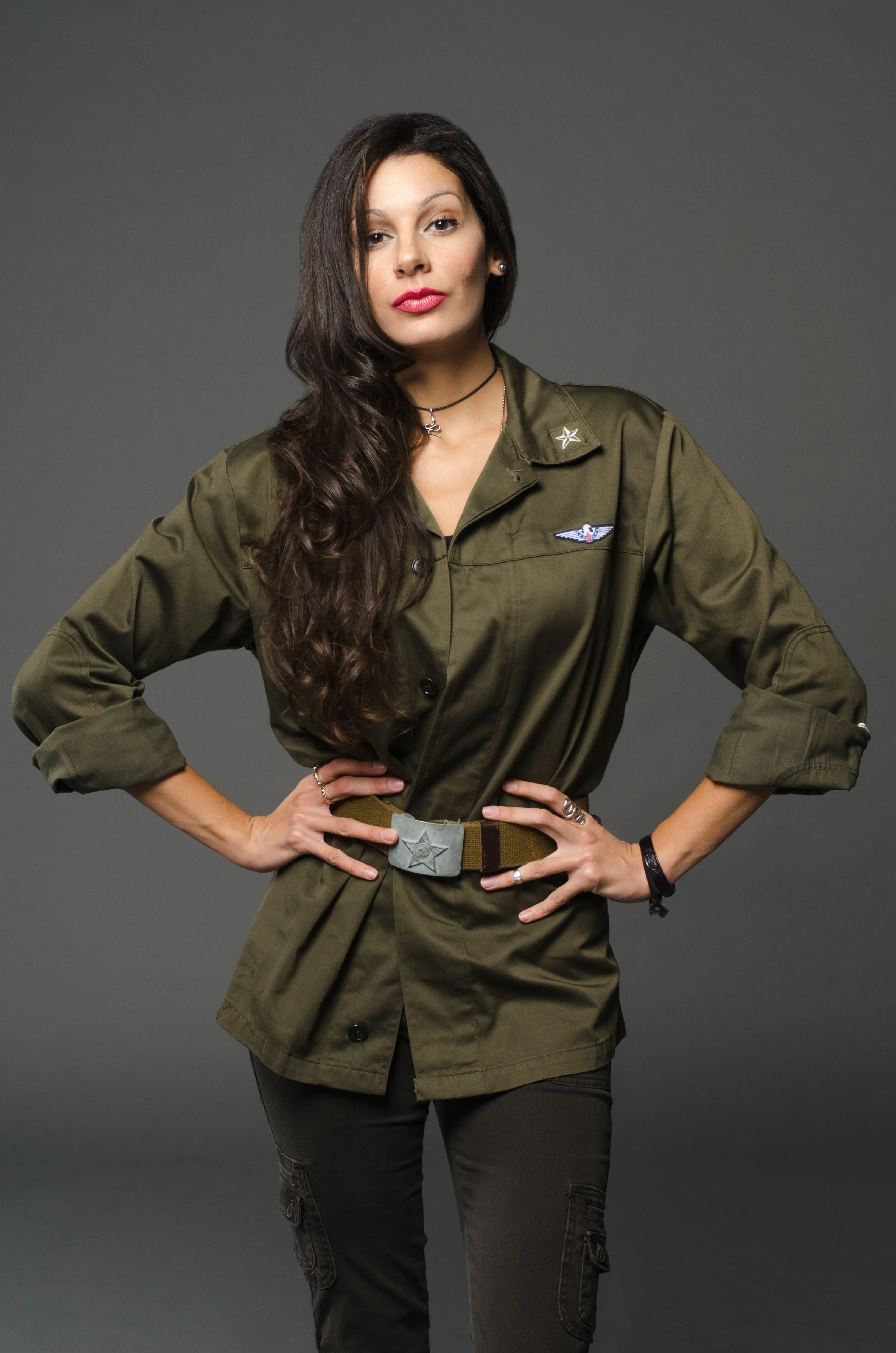 Ladies Military Fatigue Shirt