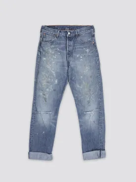 LEVIS 501 1980S PAINT SPLATTERED