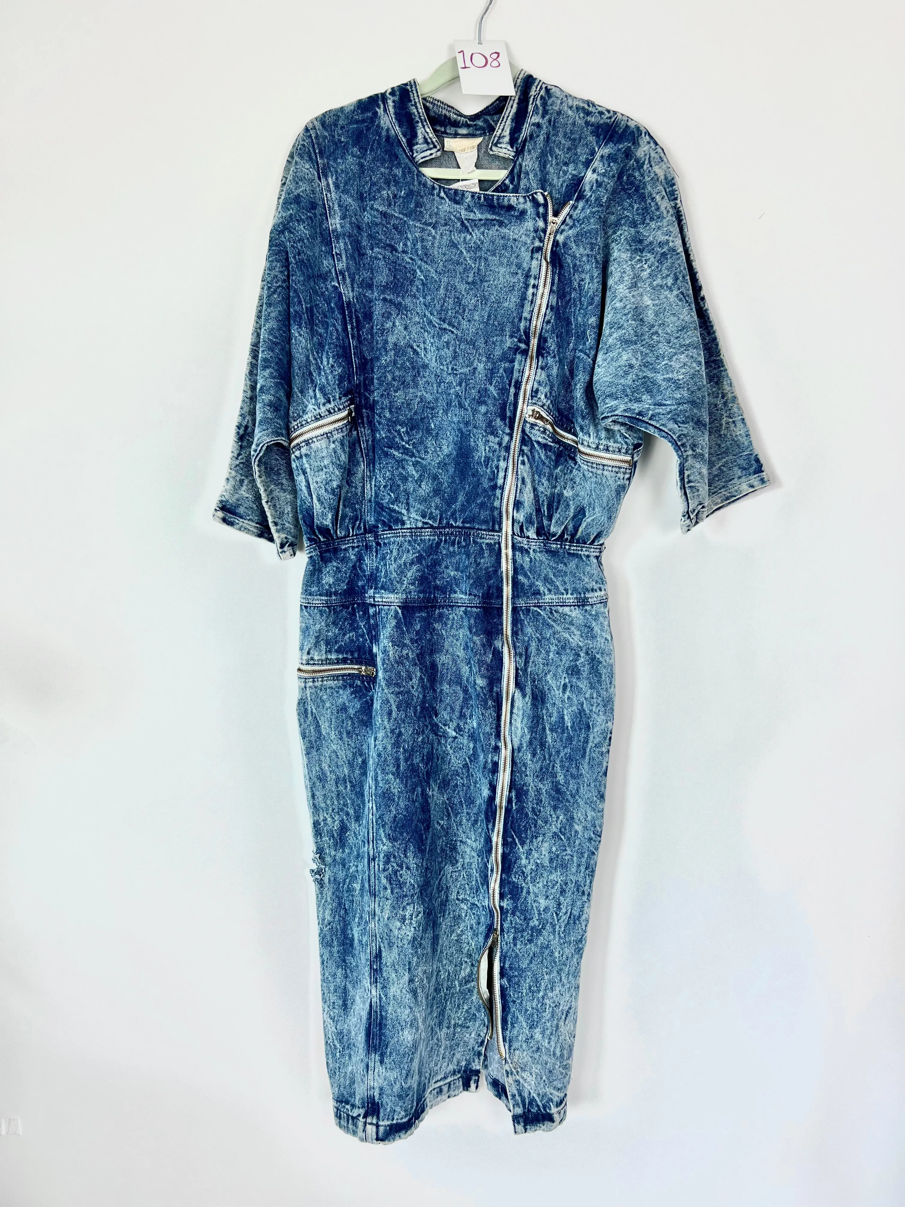 Live: 108 Vintage Acid Washed Denim Dress