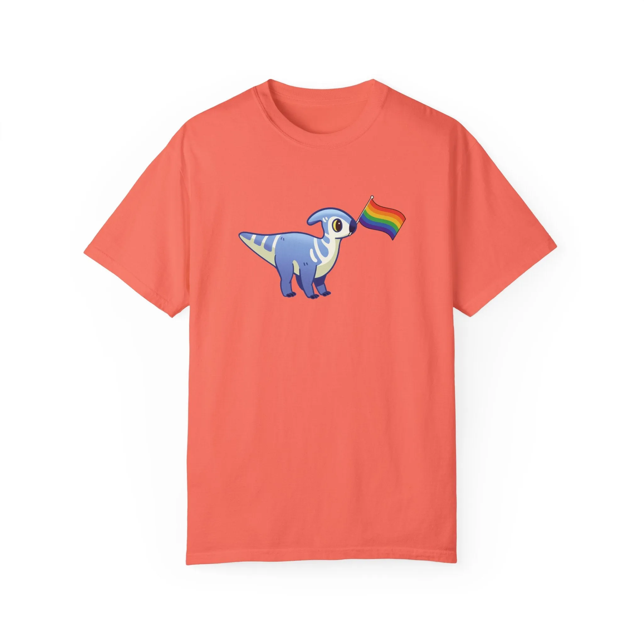 Lucky with a Pride Flag - T-Shirt