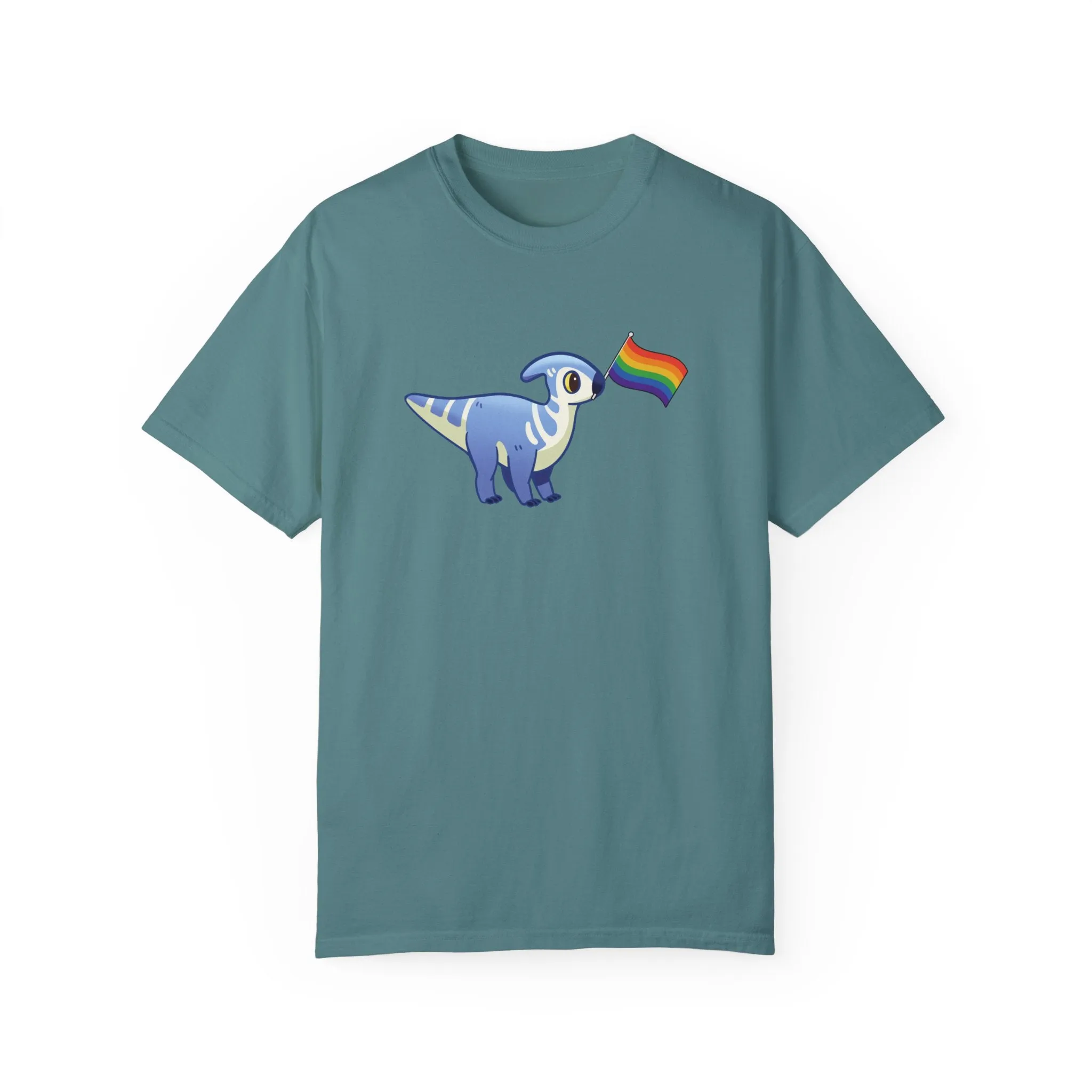 Lucky with a Pride Flag - T-Shirt