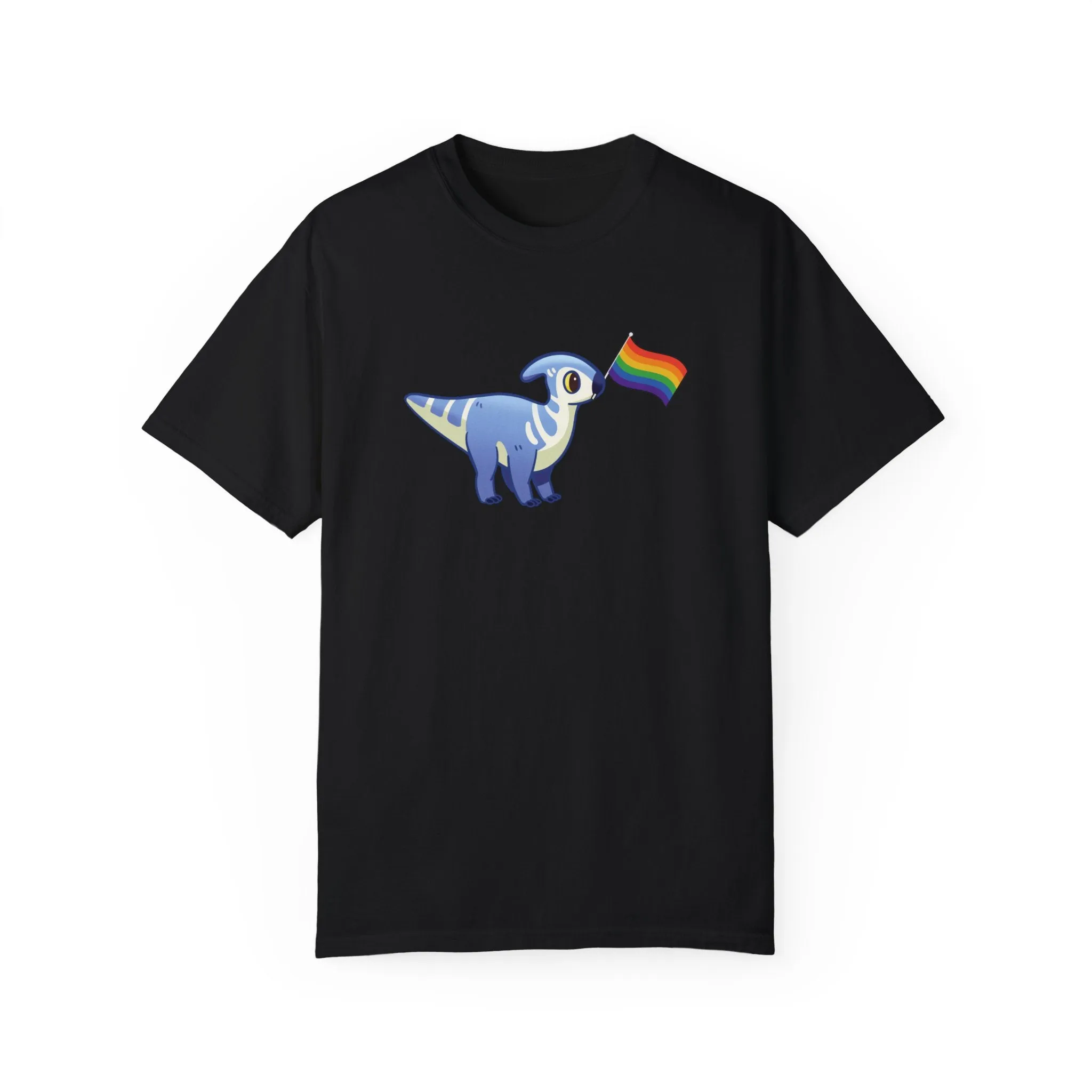 Lucky with a Pride Flag - T-Shirt