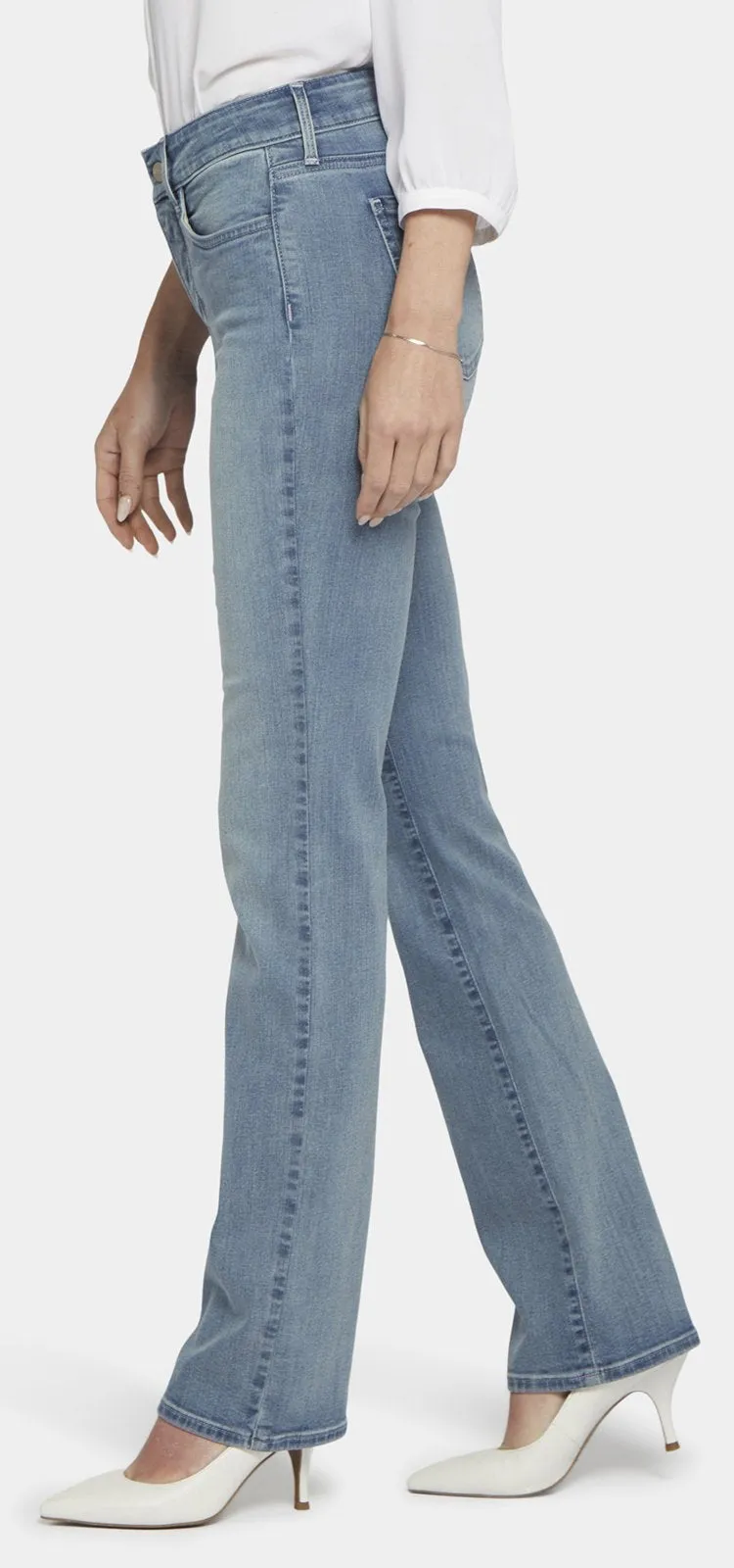 Marilyn Straight Jeans Lichtblauw Premium Denim | Thistle Falls