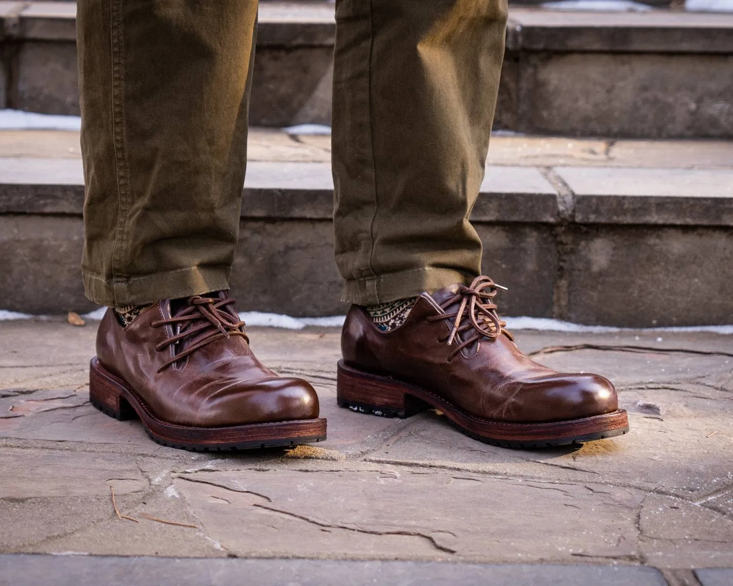 Men's Vintage Marten Washed Boots | Goodyear Welt Anti-Slip | Durable Leather