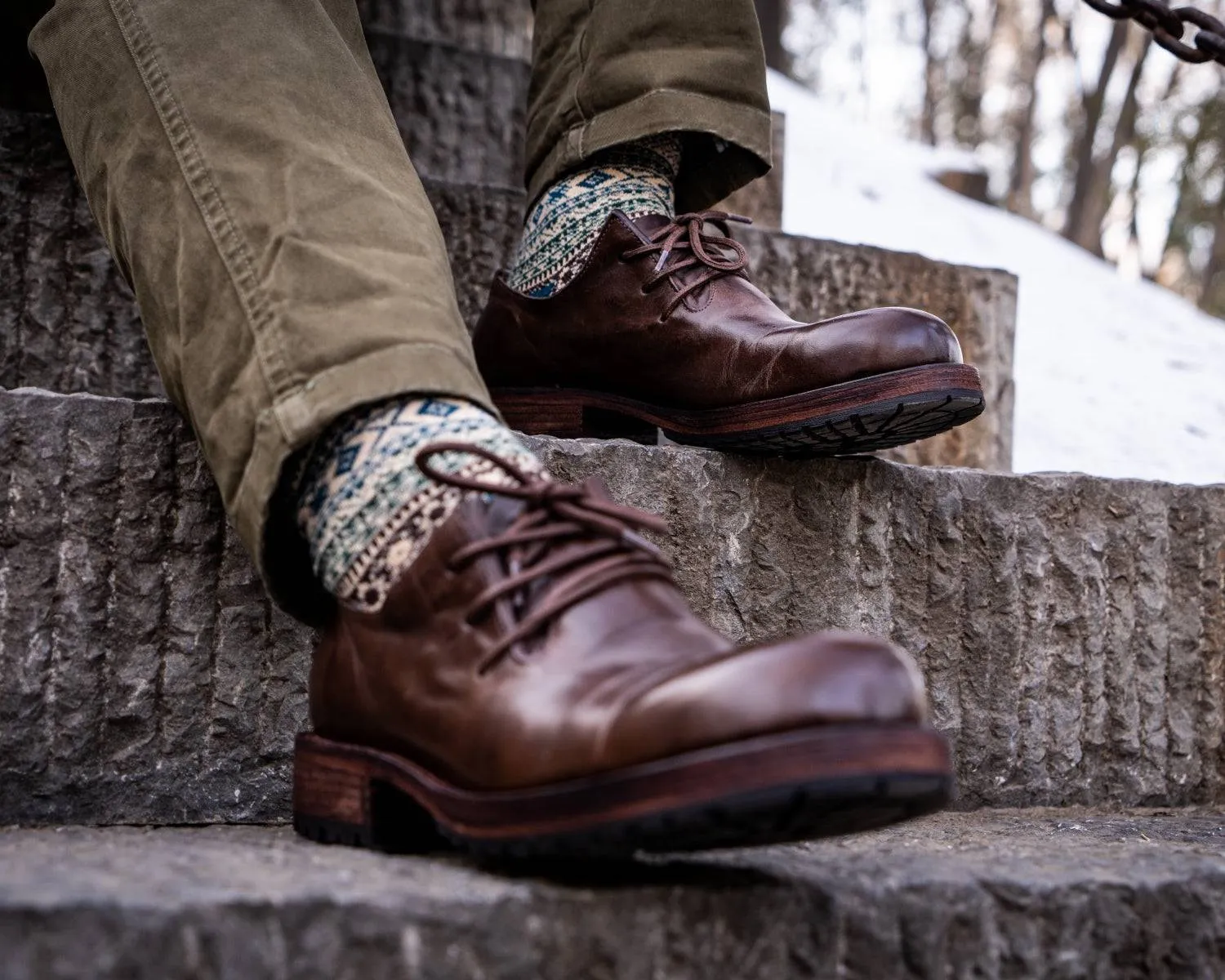 Men's Vintage Marten Washed Boots | Goodyear Welt Anti-Slip | Durable Leather