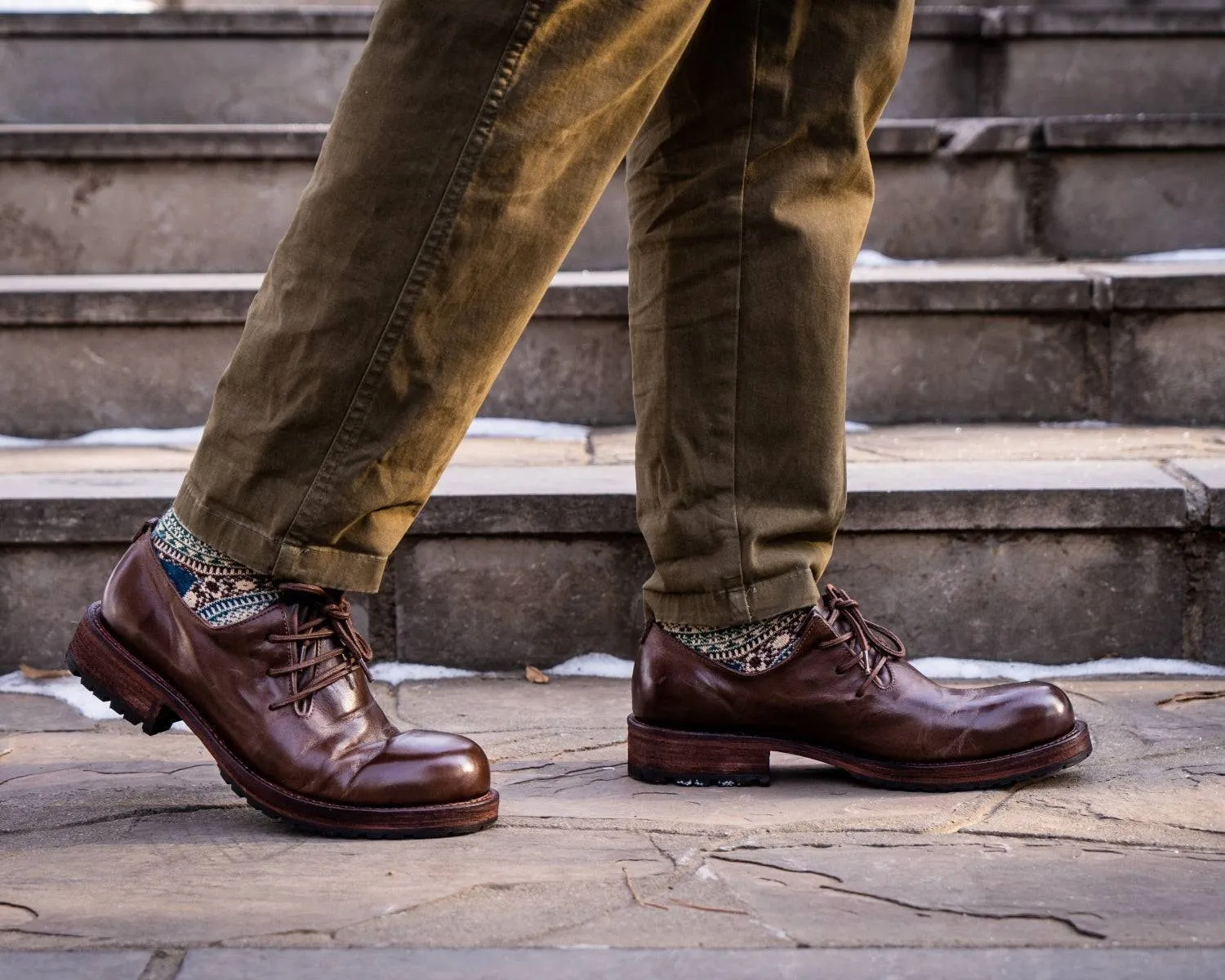 Men's Vintage Marten Washed Boots | Goodyear Welt Anti-Slip | Durable Leather