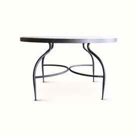 Metal and Marble Tea Height Table