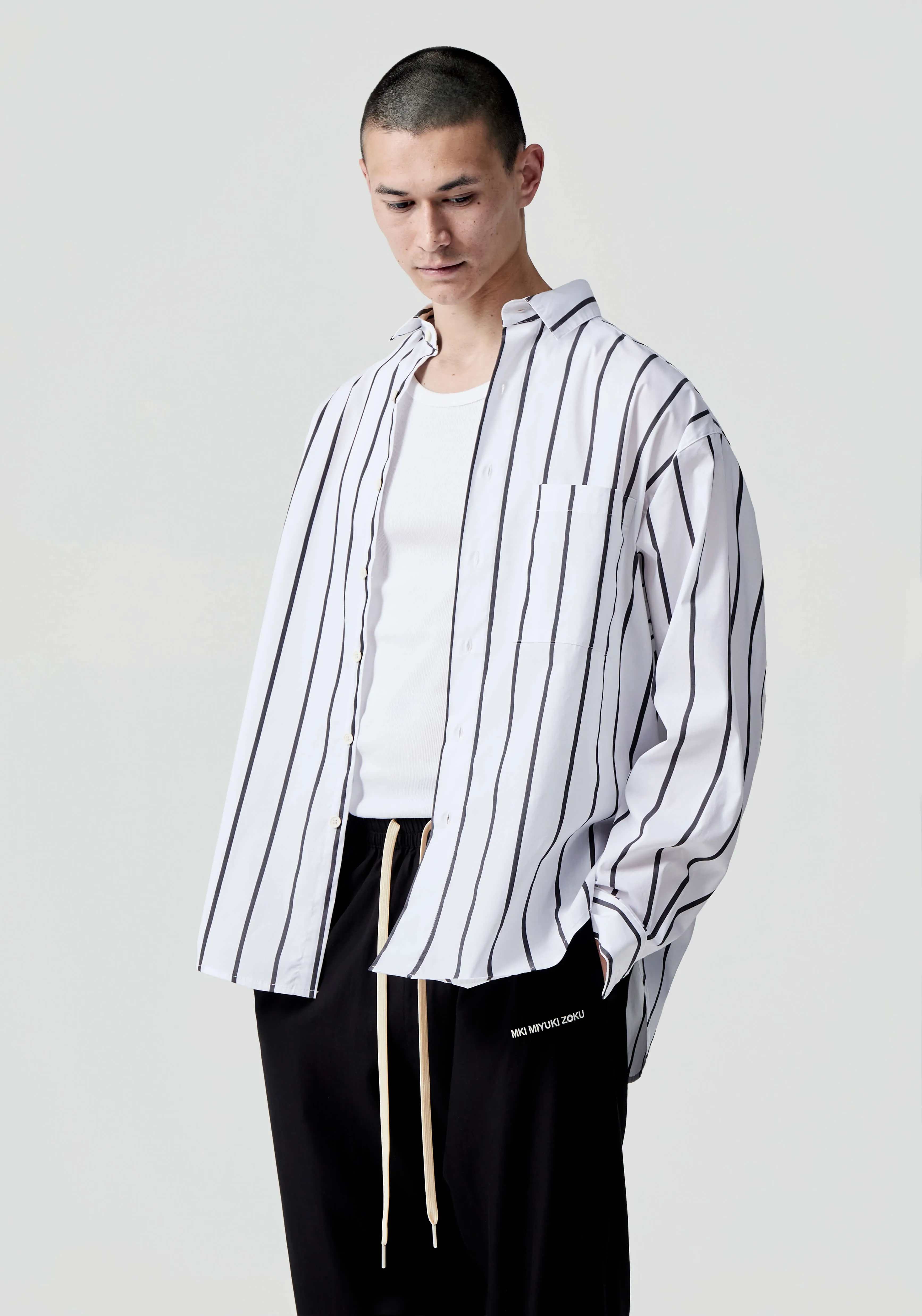 MKI STRIPED DRESS SHIRT