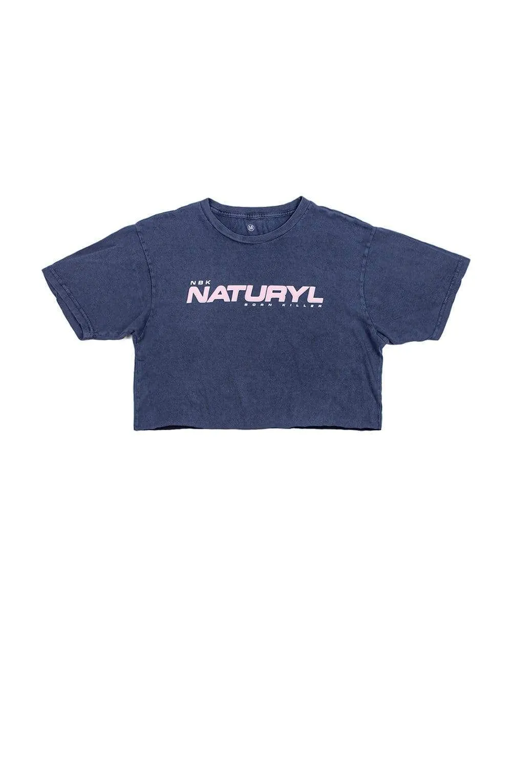 Naturyl Vintage Denim Crop Tee by Niykee Heaton