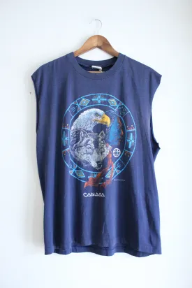 Navy Eagle Vintage Tee