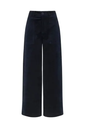 Nora Needlecord Midnight Trouser