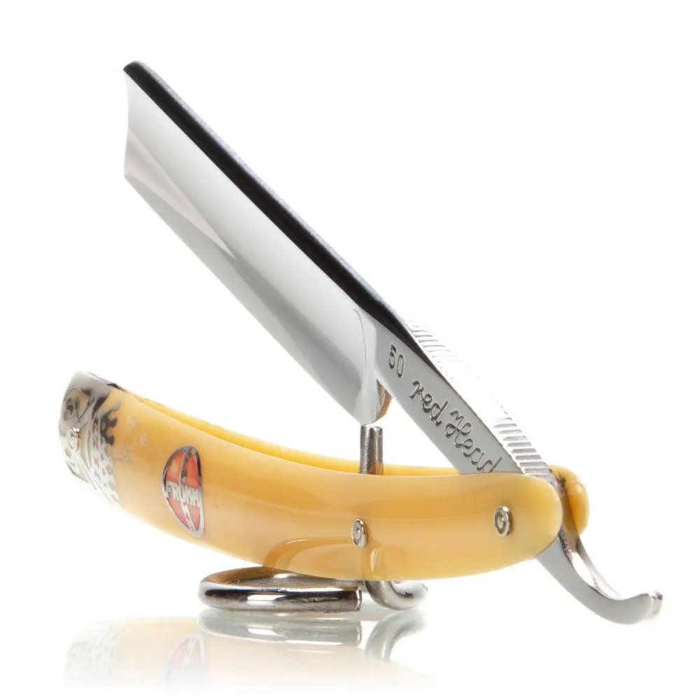 NOS Otto FROMM Straight Razor - # 50 Red Head