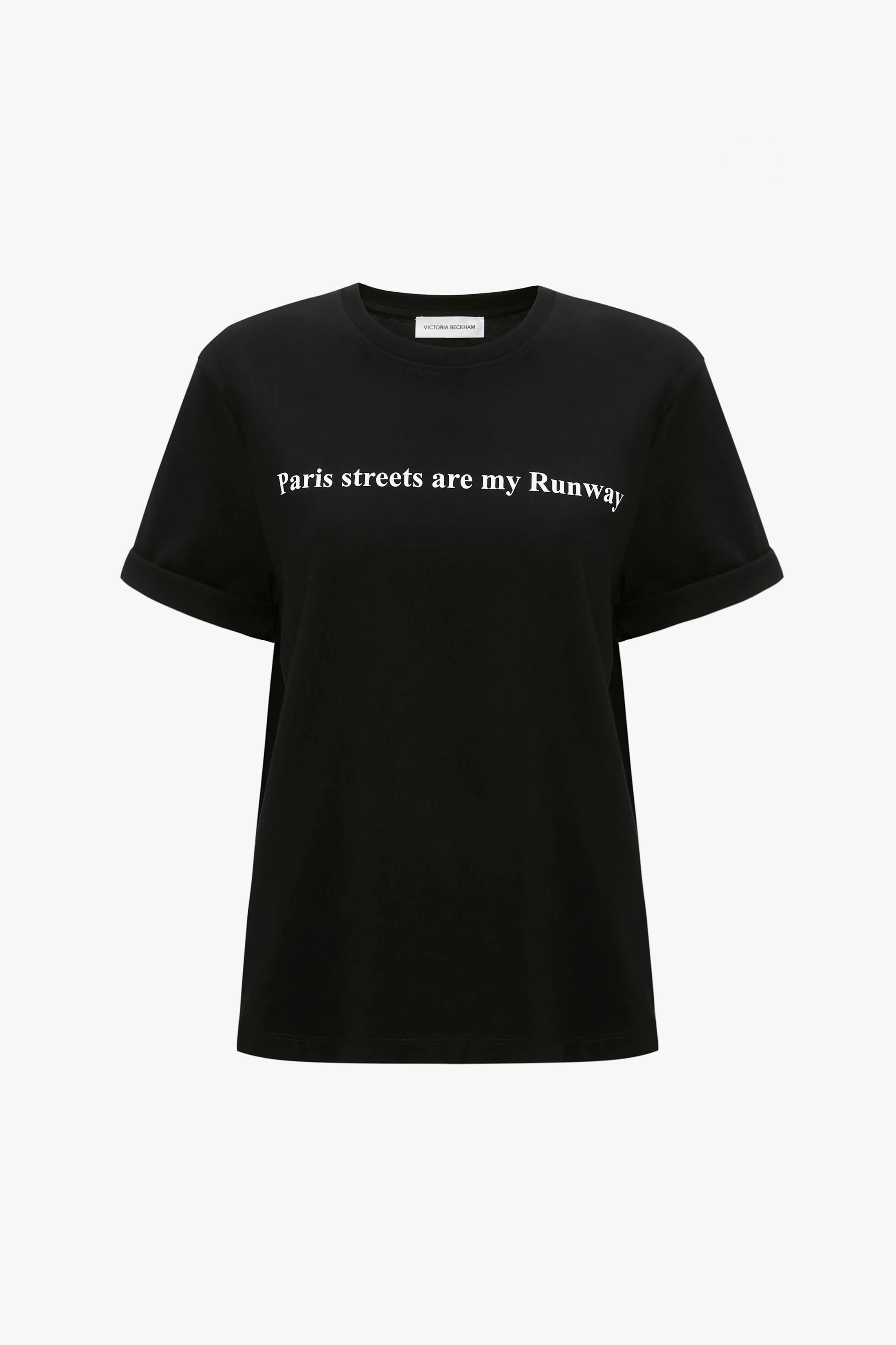 PARIS STREETS ARE MY RUNWAY T-shirt in Black