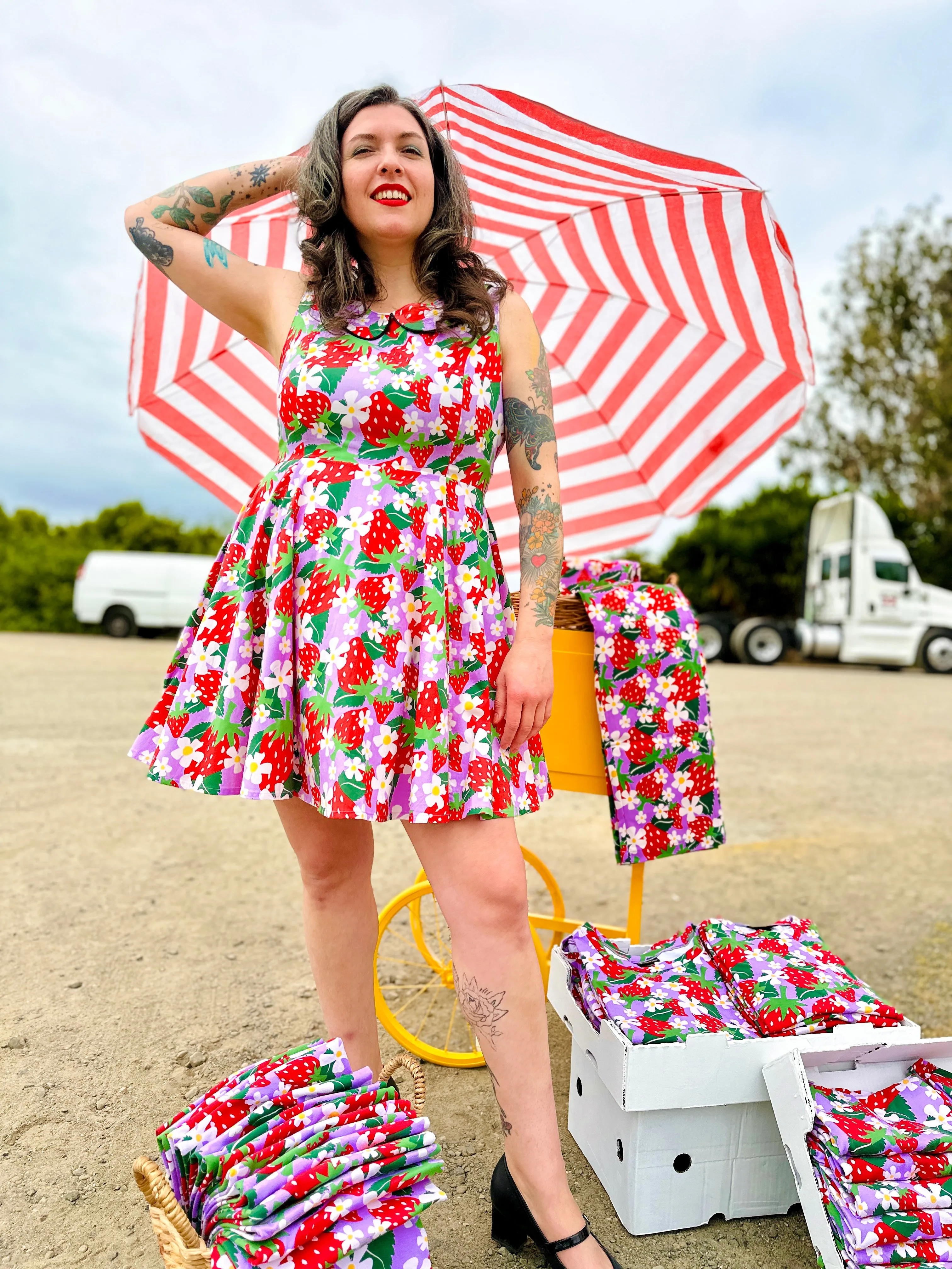 Peter Pan Dress Berries