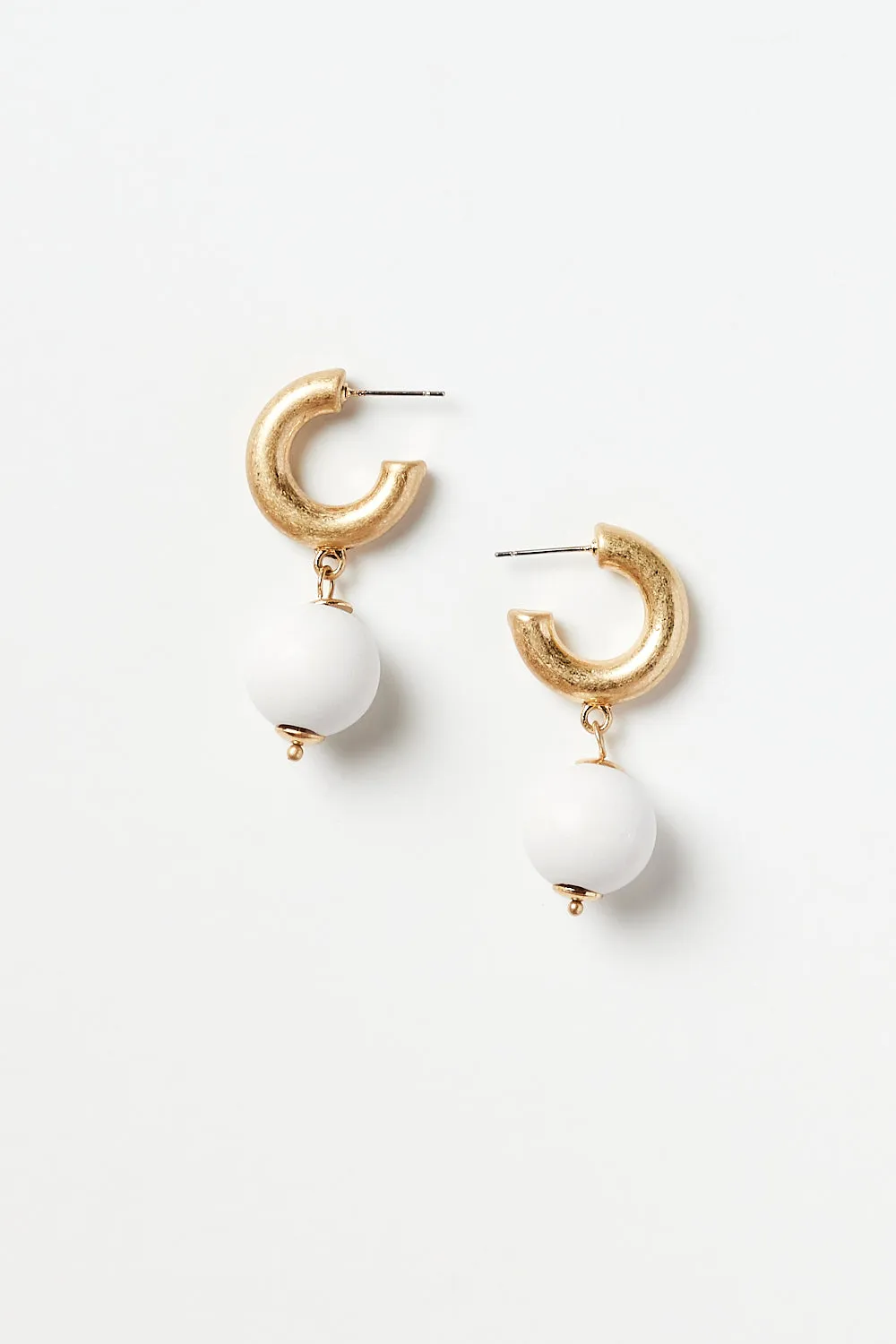 Playa Earrings in White