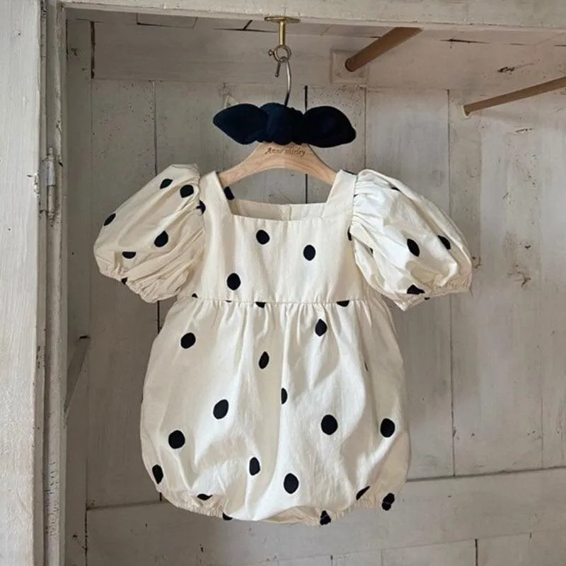 Polka Dot Bubble Romper