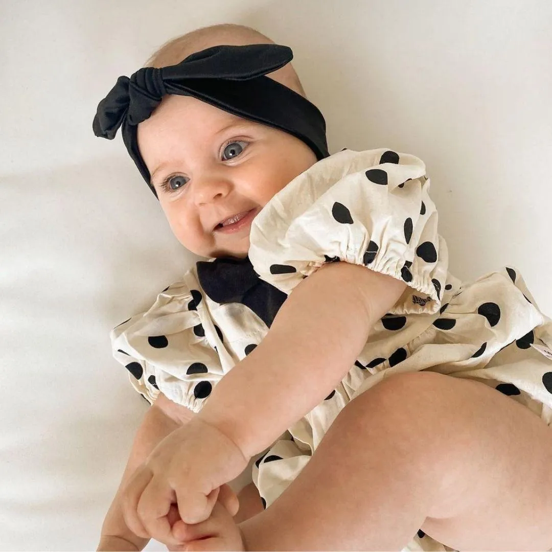 Polka Dot Bubble Romper