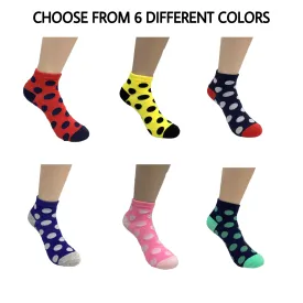 Polka Dot Patterned Ankle Socks (Adult Medium - Women's Shoe Sizes 5-10)