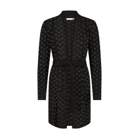 Polkadot Black Vintage Hearts Cardigan ROBE